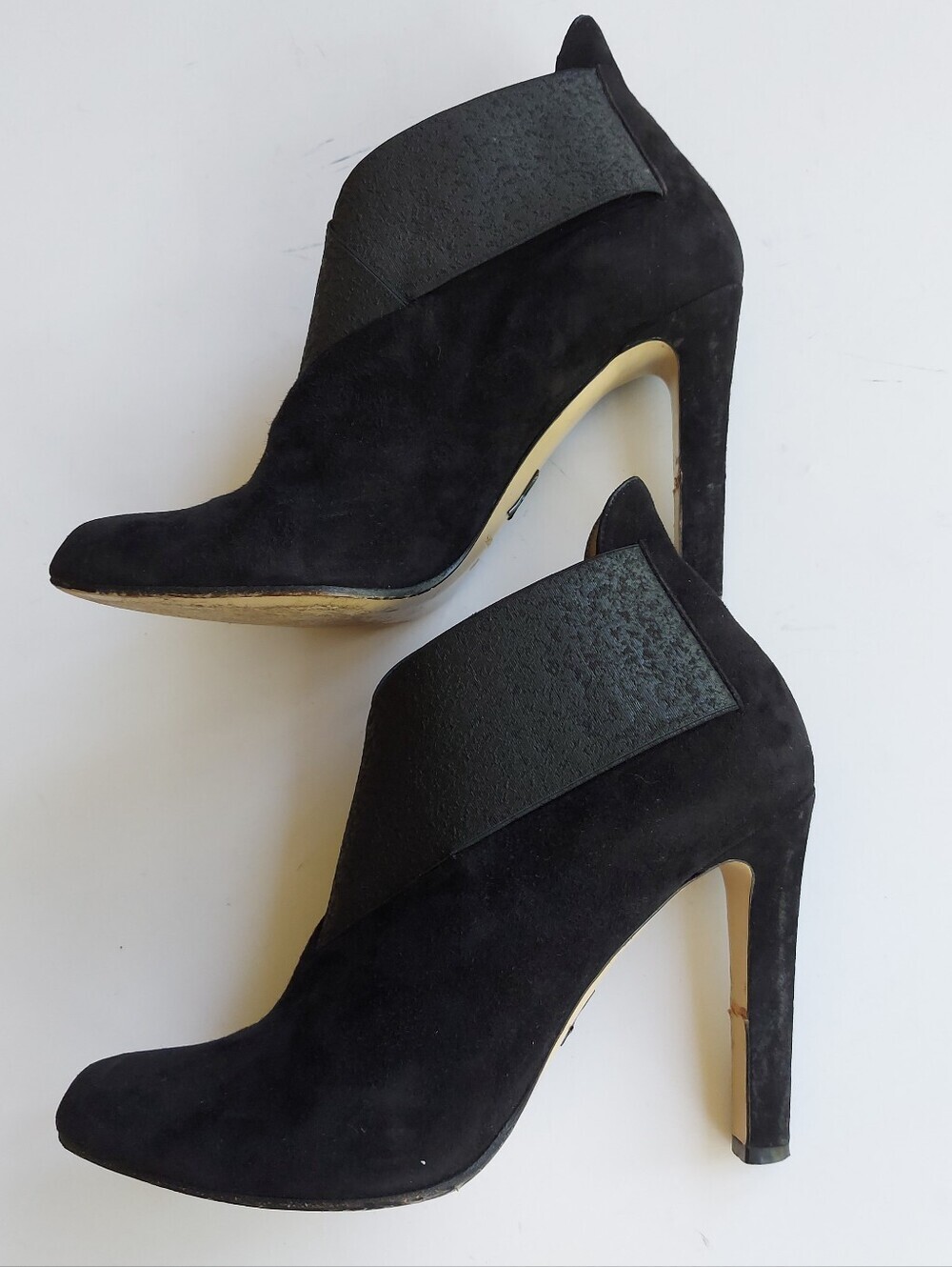 Paul Andrew Black Suede Ankle Boots, Size 38.5